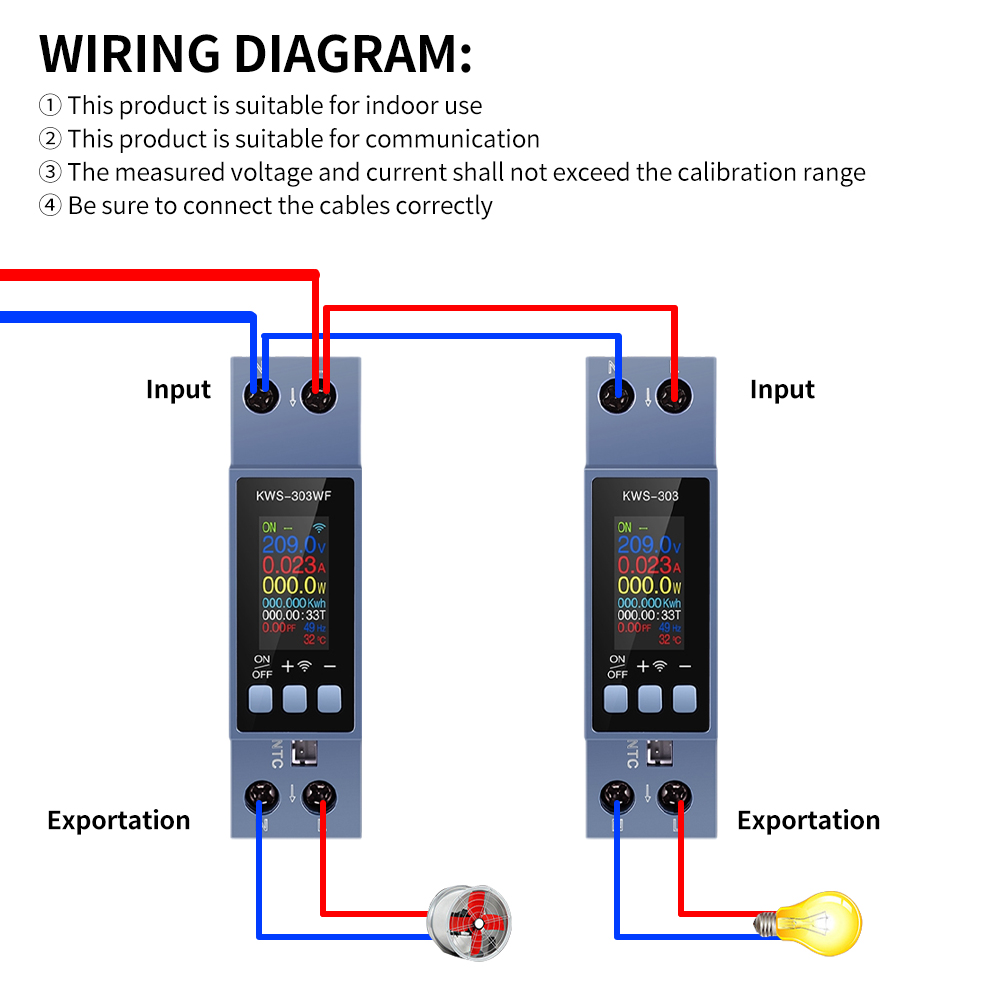 KWS-303 Tuya WiFi パワーメーター TFT  - Energy Meter Bidirectional のレビューと価格