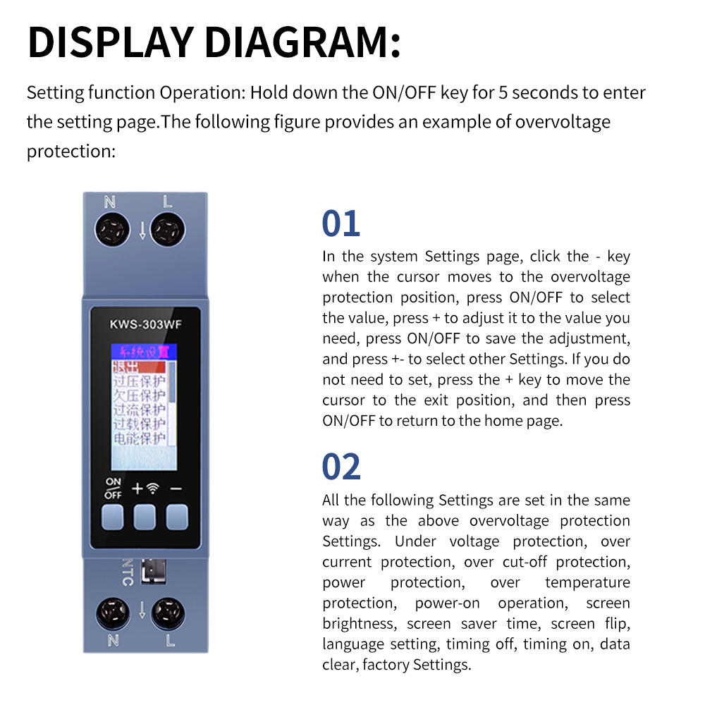 KWS-303 Tuya WiFi パワーメーター TFT  - Energy Meter Bidirectional のレビューと価格