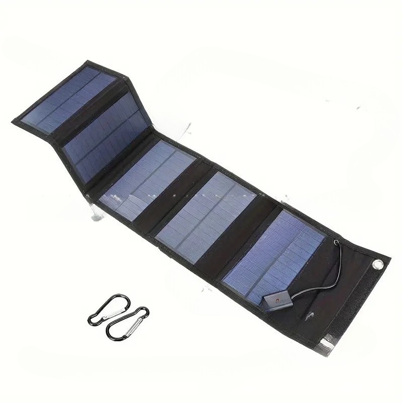 25W 5V ソーラーフォールディングバッグ 防水 緊急用  - Folding Solar Panel のレビューと価格