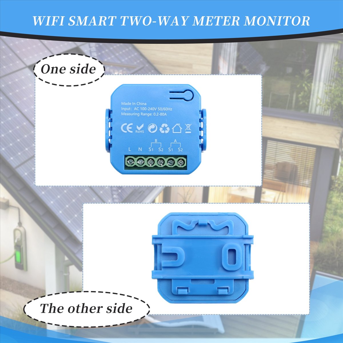 OK 2個入り Tuya スマートライフ エネルギーメーター - Energy Meter Bidirectional のレビューと価格