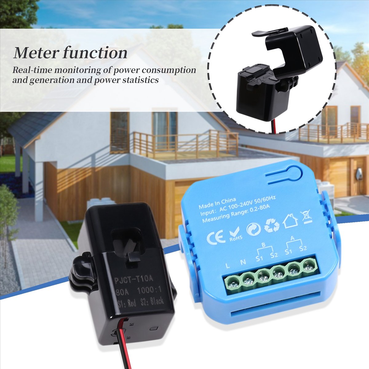 OK 2個入り Tuya スマートライフ エネルギーメーター - Energy Meter Bidirectional のレビューと価格