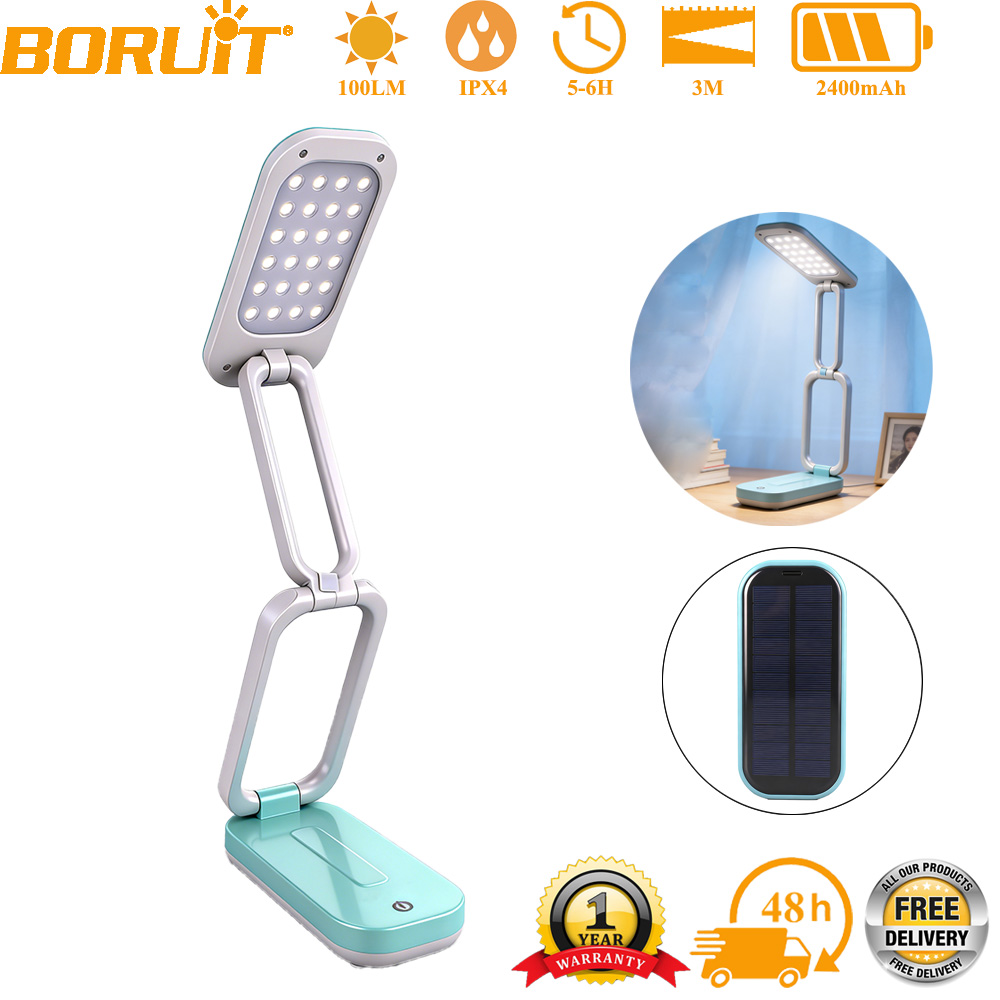 BORUiT ソーラー充電式折りたたみデスクランプ USB  - Renewable Energy Book のレビューと価格