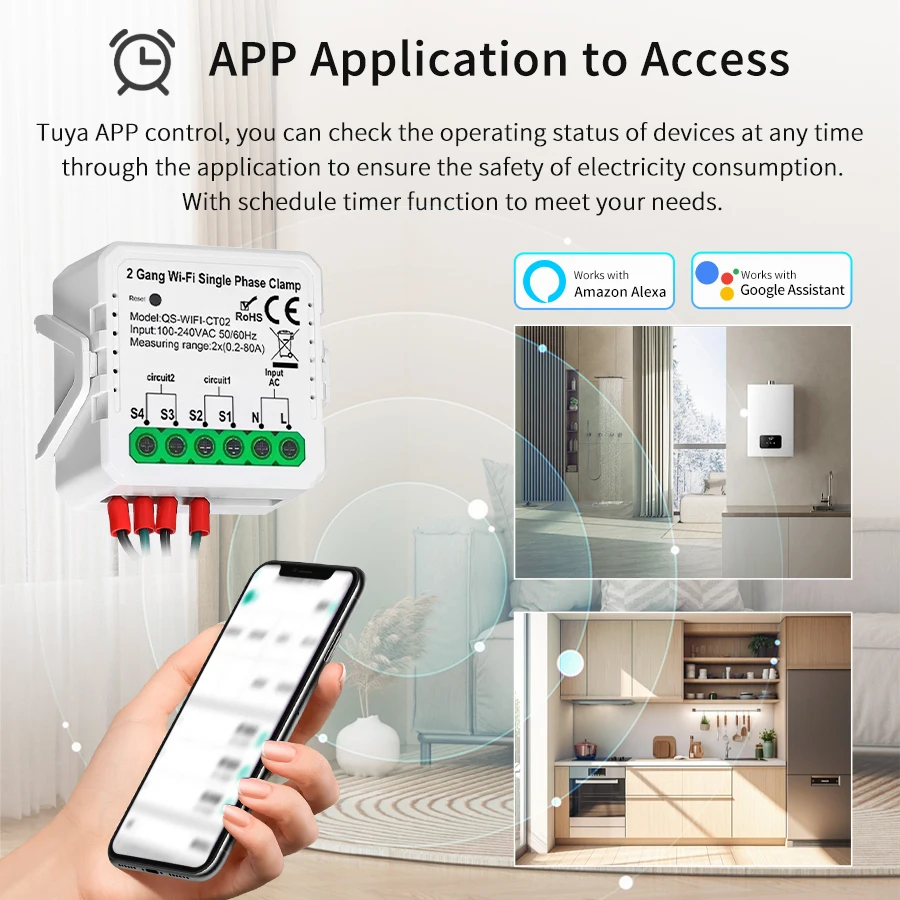 Tuya スマート WiFi 太陽光発電エネルギーメーター  - Energy Meter Bidirectional のレビューと価格