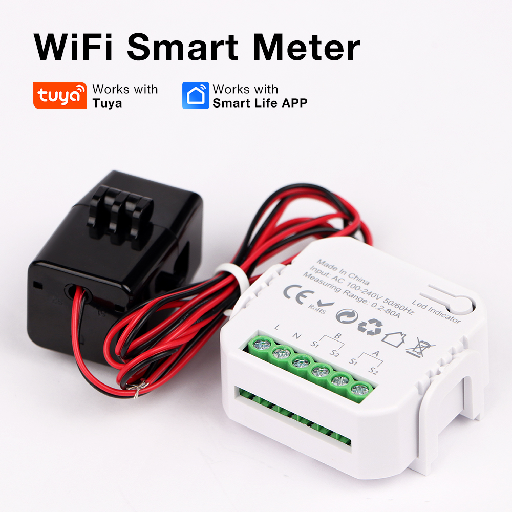 WiFi Tuya スマートライフ デジタルエネルギーメータ - Energy Meter Bidirectional のレビューと価格