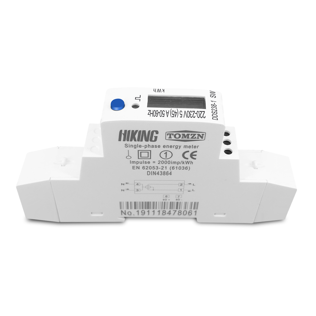 TOMZN 5(45)A 45A 220V 230V 50H - Energy Meter Bidirectional のレビューと価格