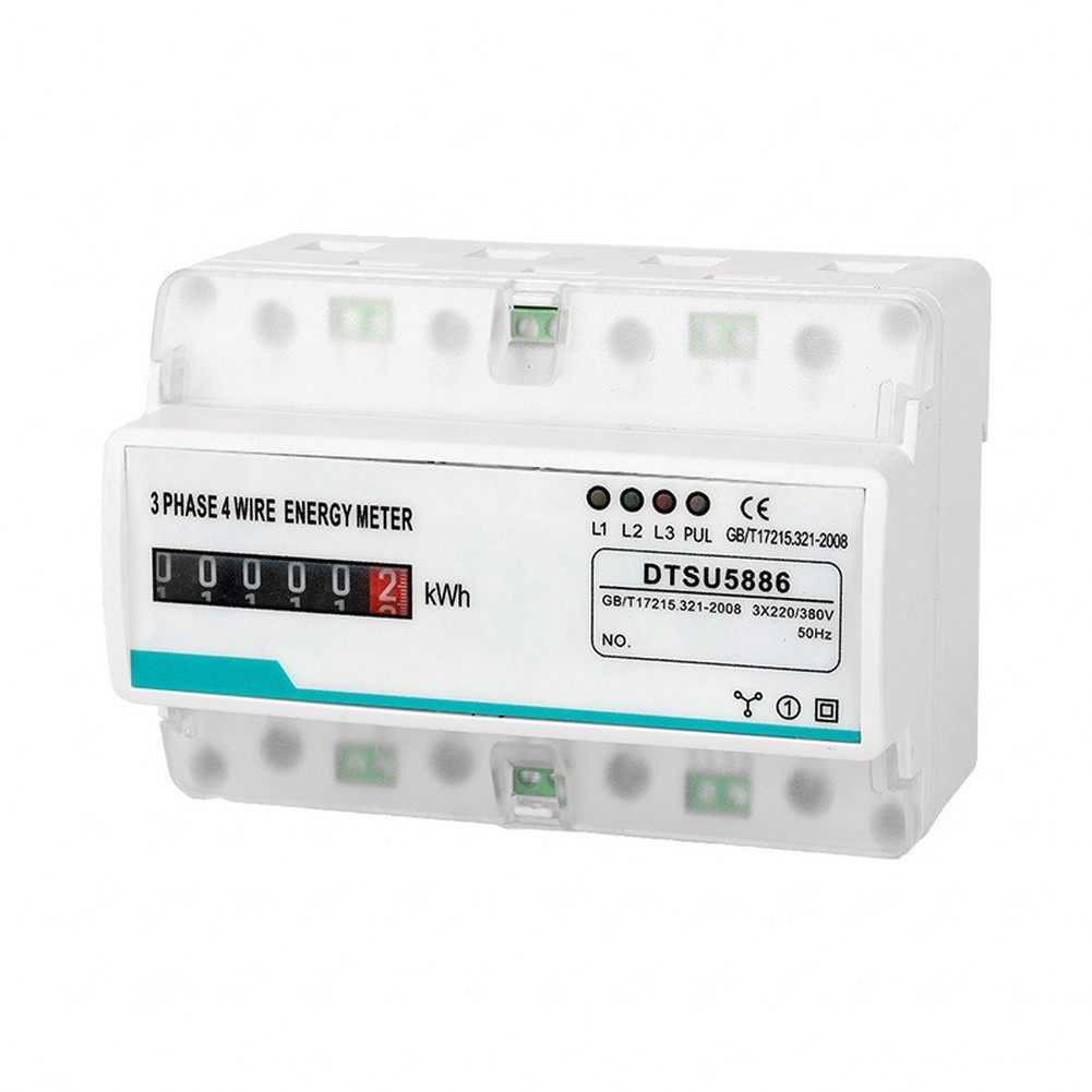 三相4線式100Aレールマウント型電力量計220/380V、 - Energy Meter Bidirectional のレビューと価格