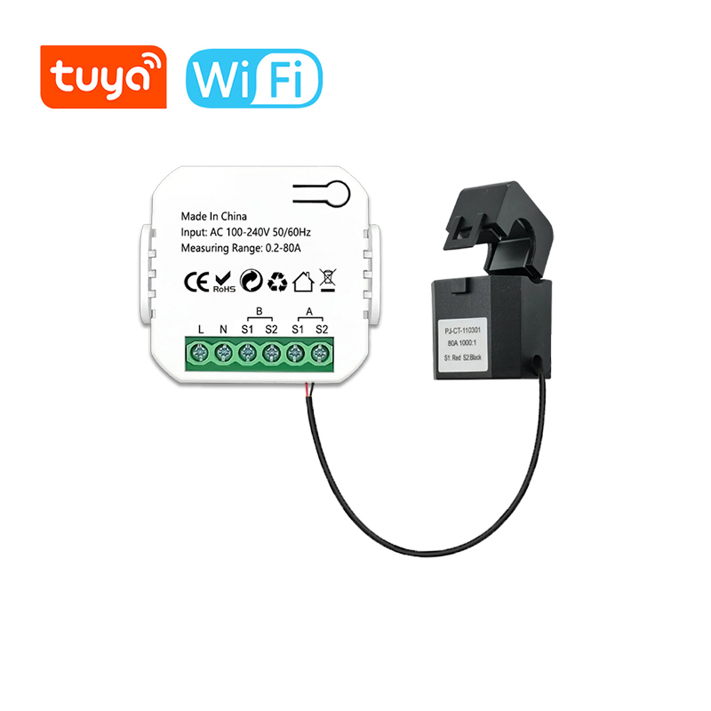 Tuya スマートライフ WiFi デジタルエネルギーメータ - Energy Meter Bidirectional のレビューと価格
